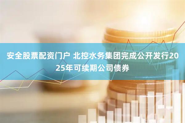 安全股票配资门户 北控水务集团完成公开发行2025年可续期公司债券
